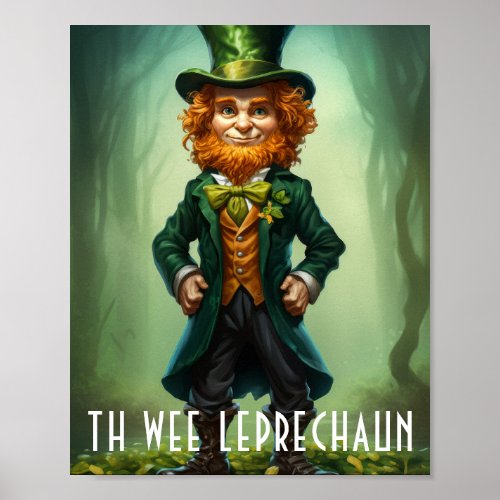 Customizable Wee Leprechaun  Poster