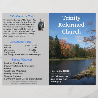 Customizable Weekly Church Bulletin (Outside Only)