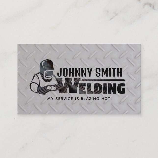 Customizable Welder Business Cards (Front)