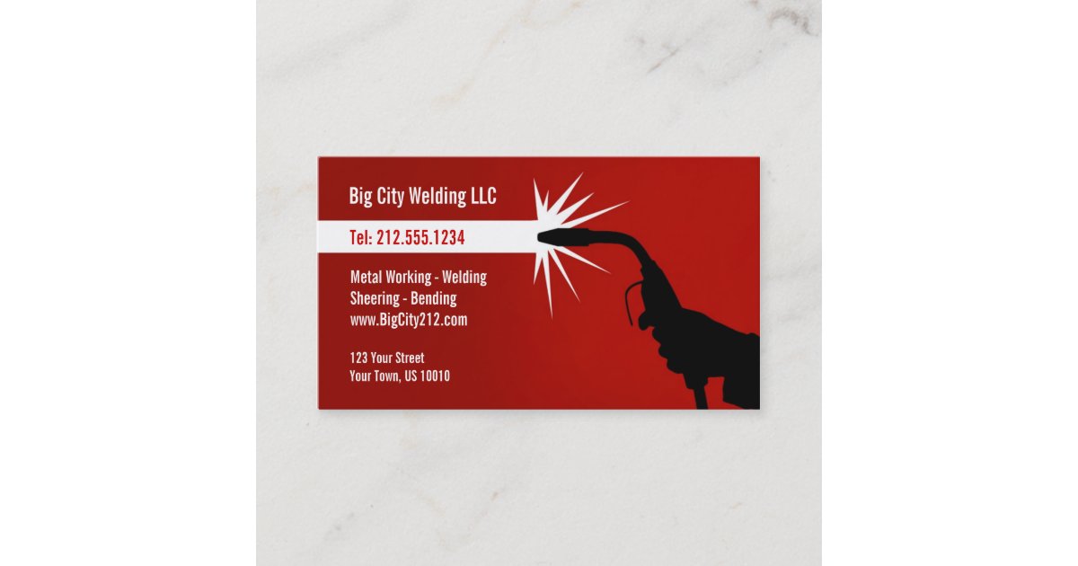 CUSTOMIZABLE Welding Business Card
