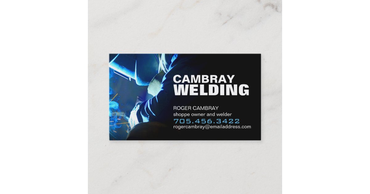 Customizable Welding Business Cards Zazzle