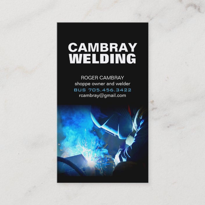 Customizable Welding Business Cards 5157