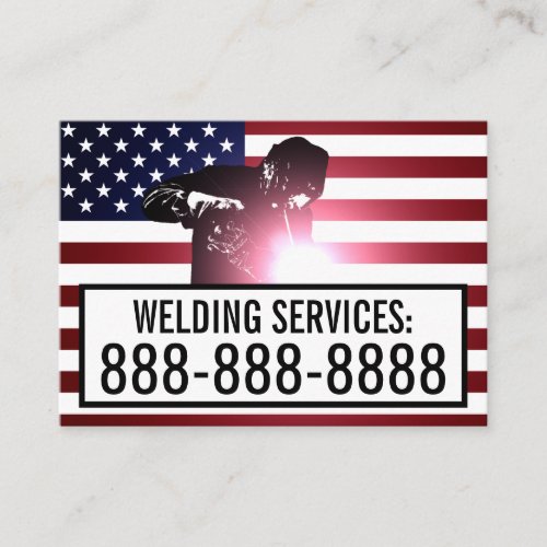 Customizable Welding Services Business Card