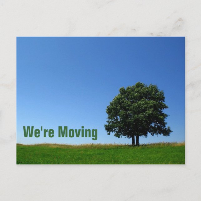 Customizable : We're Moving Announcement Postcard (Front)