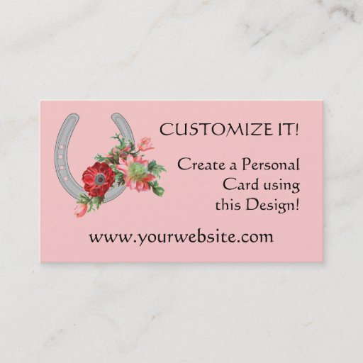Customizable CUSTOMIZABLE Western Business Card