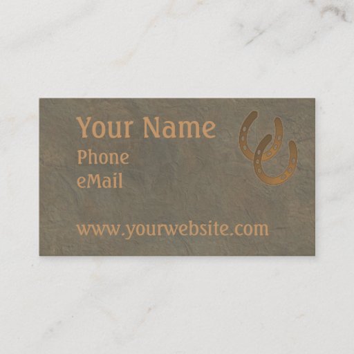 Customizable CUSTOMIZABLE Western Business CARDS