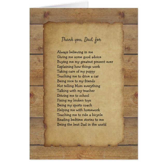 (Customizable) Western Style Father's Day Card (Front)