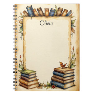Customizable Whimsical Design on Notebook