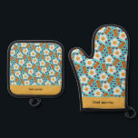 Customizable Whimsical Egg and Bacon Oven Mitt & Pot Holder Set<br><div class="desc">Bring smiles to your kitchen with this happy eggs, bacon, and berries oven mitt and pot holder set, illustrated in a playful pastel watercolor style. Featuring cheerful breakfast favorites and the option to personalize with a name, this whimsical kitchen duo adds charm and personality to everyday cooking and baking. Perfect...</div>