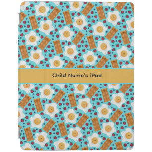 Customizable Whimsical Eggs and Bacon All-Over iPad Smart Cover