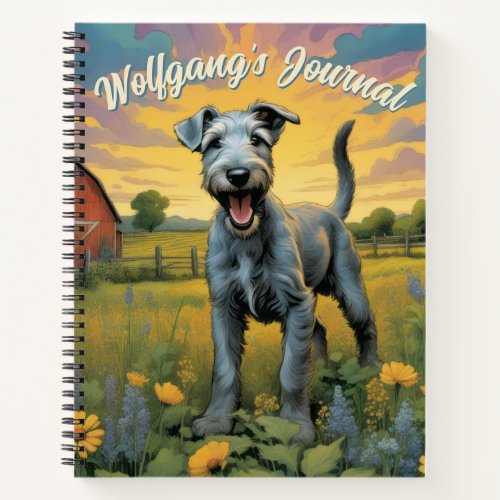  Customizable Whimsical Wolfhound Farm Journal