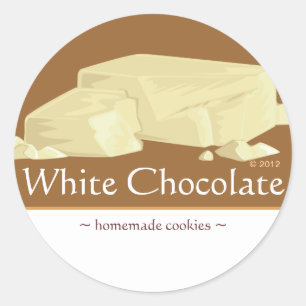 Customizable White Chocolate Stickers