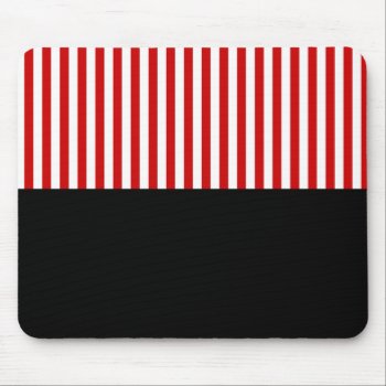 Customizable White Stripes Gift Template Mouse Pad by giftsbygenius at Zazzle