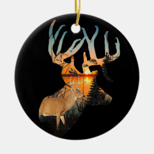 Customizable Whitetail Deer Ornament