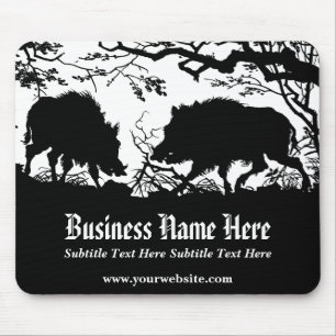 Customizable Wild Boar Outdoorsman Sportsman Mouse Pad