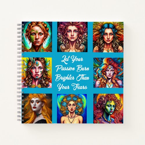 Customizable Wild Woman Free Spirit  Notebook