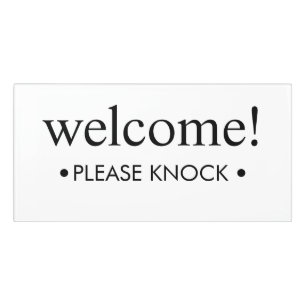 Customizable Window Office Home Business Door Sign