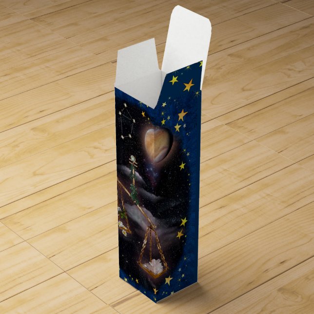 Customizable Wine Gift Box for Libras (Opened)
