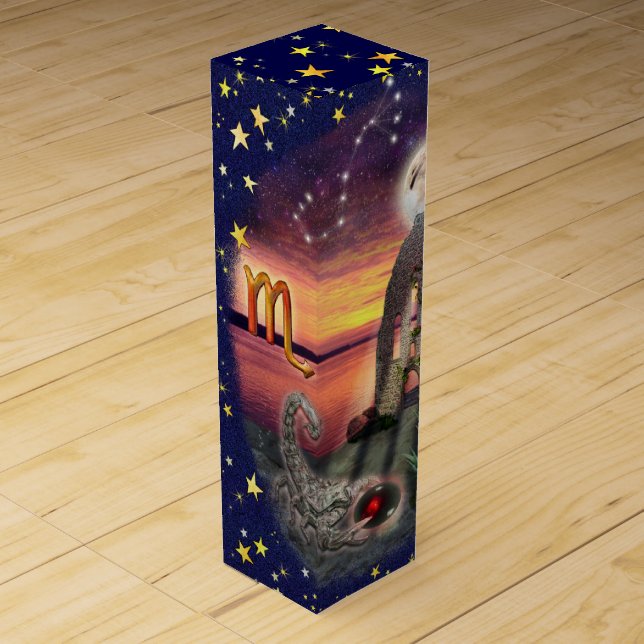 Customizable Wine Gift Box for Scorpios (Front)