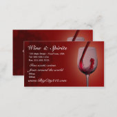 CUSTOMIZABLE Wine Shop Business Cards (Front/Back)