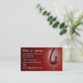 CUSTOMIZABLE Wine Shop Business Cards (Standing Front)