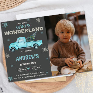 Customizable Winter Party Invitations for Kids