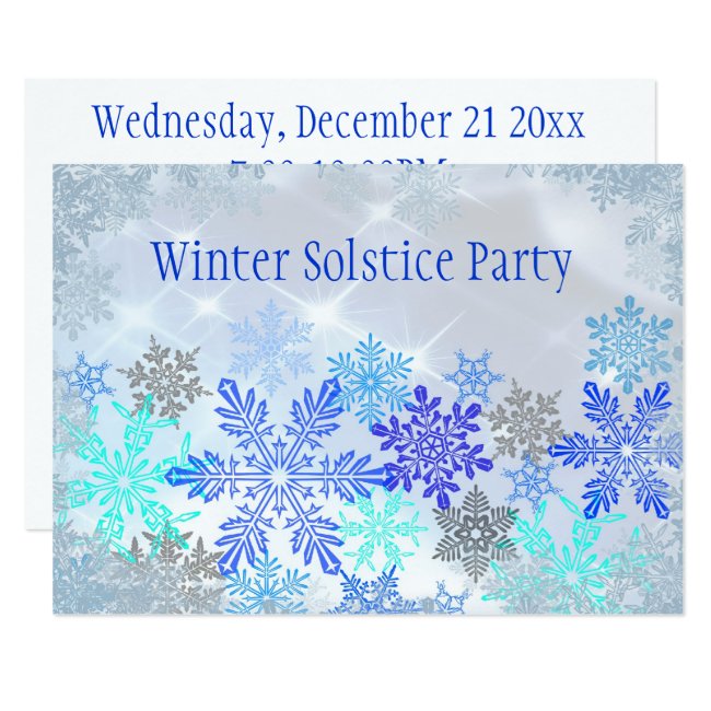 Customizable Winter Solstice Party Invitation