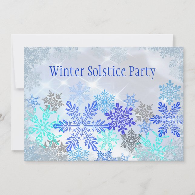 Customizable Winter Solstice Party Invitation (Front)