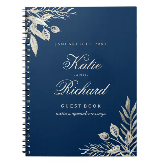 Customizable Winter Wedding Guest Book | Zazzle