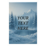 Customizable Winter Wonderland Scene – Tranquil Sn Photo Print
