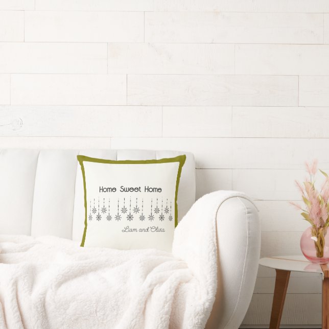 Customizable Winter Wonderland Throw Pillow (Couch)