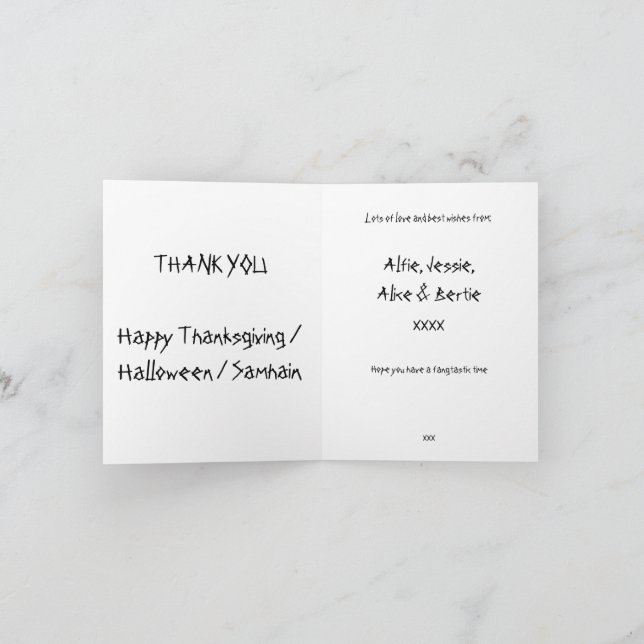 Customizable Witchy Vibes Folding Card (Inside)