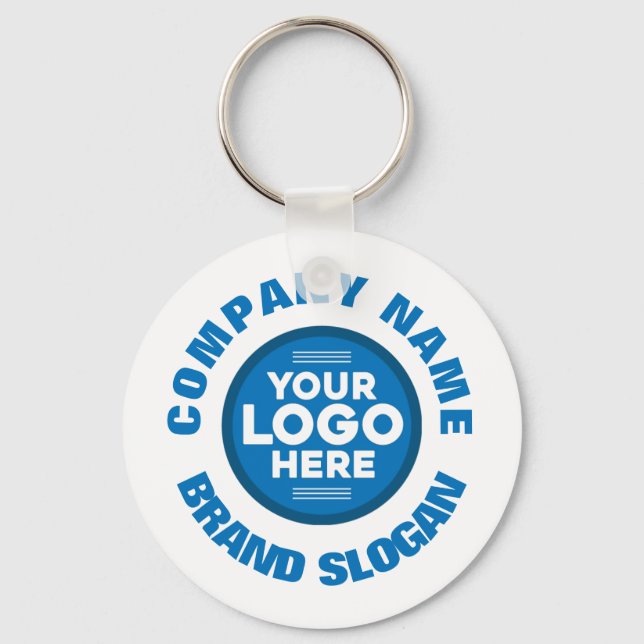 Customizable with Company Name & Logo Keychain (Front)