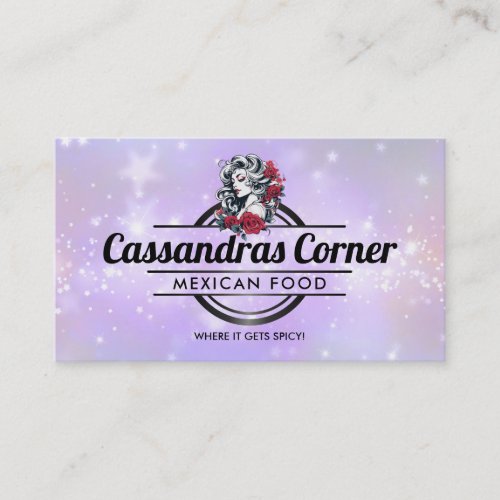 Customizable Woman logo business cards