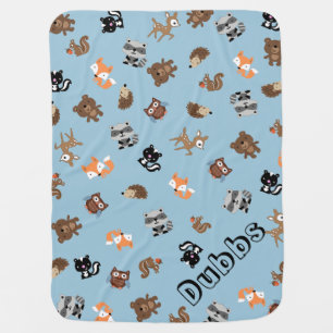 Customizable Woodland Baby Mashup Blanket