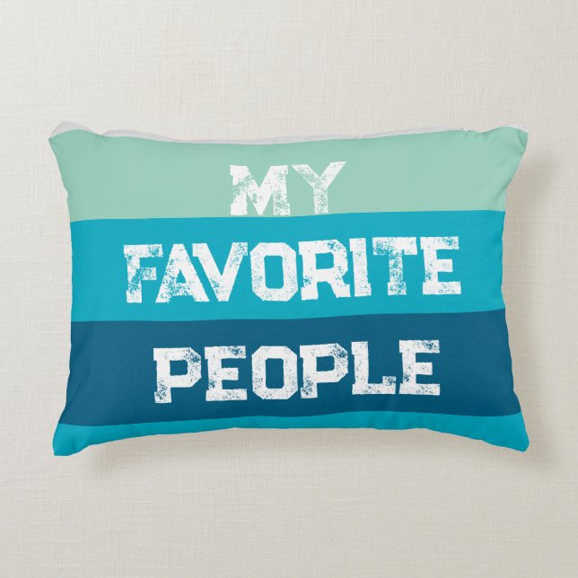 Customizable Words Throw Pillow (Front)