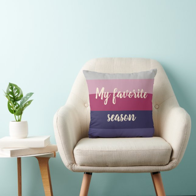 Customizable Words Throw Pillow (Chair)