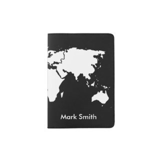 Customizable World Map Passport Holder