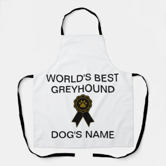 Customizable World's Best Greyhound Design Apron