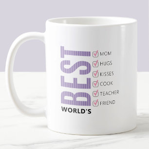Customizable Worlds Best Mom Checklist Coffee Mug