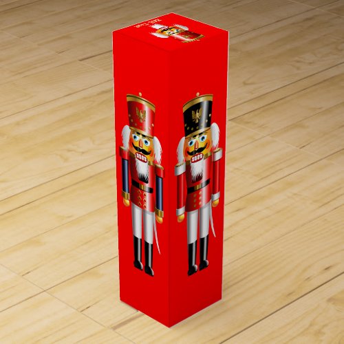 Customizable Xmas Nutcrackers Wine Gift Box