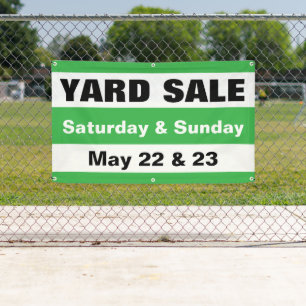 Customizable Yard Sale Neighborhood Garage Sale Banner