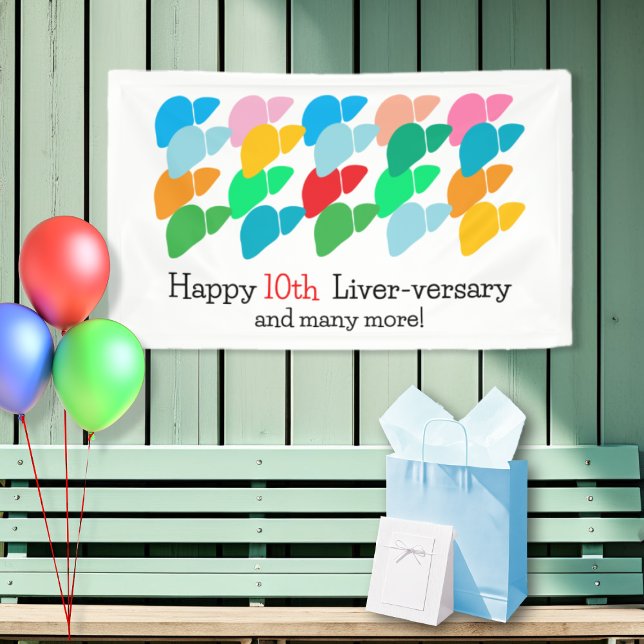 Customizable Year Liver-versary Party Banner (Creator Uploaded)