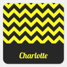 Customizable yellow and black chevron pattern
