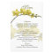 Customizable Yellow Orchids Wedding Menu Card