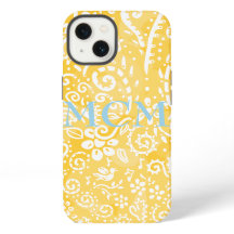 Customizable Yellow Paisley iphone cover