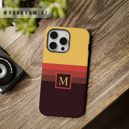 Customizable Yellow Red Maroon Black Color Block iPhone 15 Pro Max Case