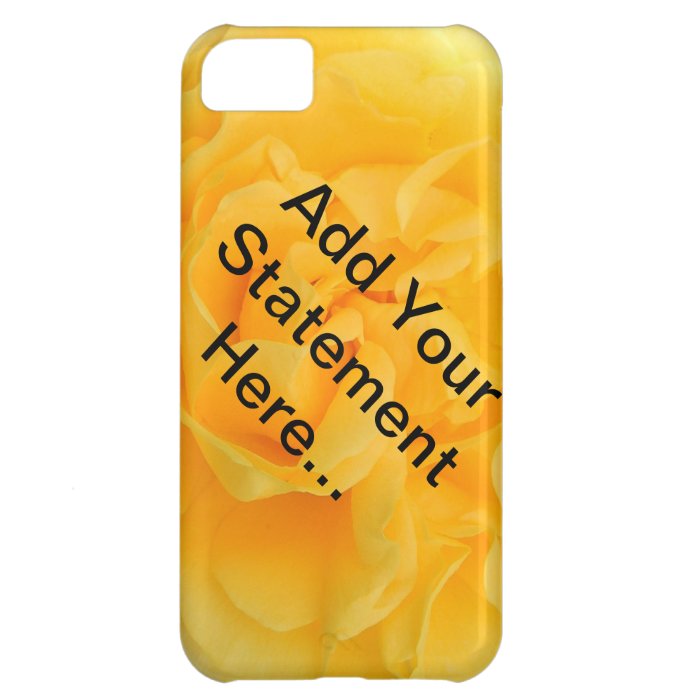 Customizable Yellow Rose iPhone 5 Case