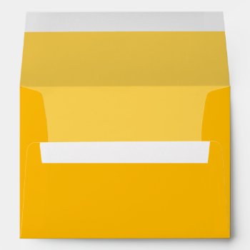 Customizable Yellow Wedding Invitations Envelopes by CustomWeddingDesigns at Zazzle
