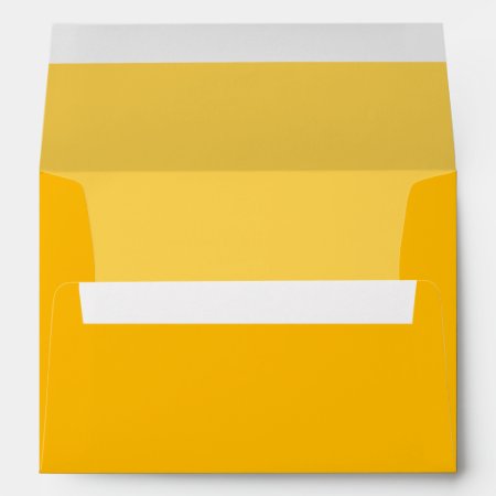 Customizable Yellow Wedding Invitations Envelopes